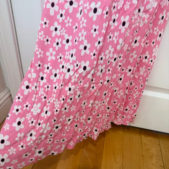 RIXO LONDON TANIA FLORAL PINK, BLACK, WHITE MIDI MAXI DRESS NEW WITH TAGS (NWT) - Picture 14 of 14